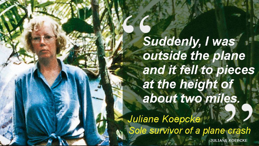 Juliane-Koepcke-Plane-crash-survivial-against-the-odds In 1971 Juliane Koepcke survived a plane crash - Survival against the odds