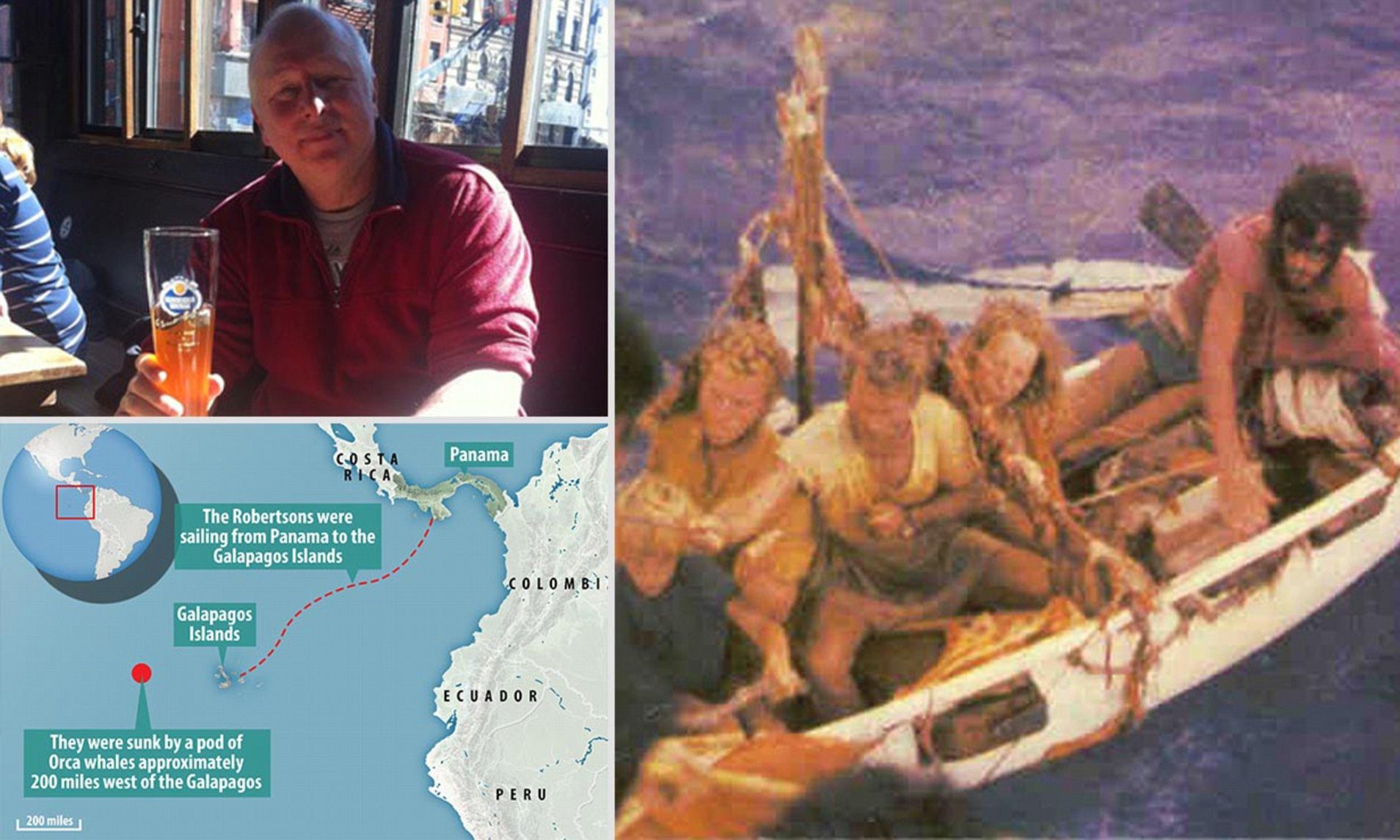 ROBERTSON FAMILY sunk by orcas.jpg The Robertson Family Shipwrecked in the Pacific Ocean - Amazing Stories of Survival Against the Odds